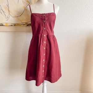 🌼maroon Universal Thread dress🌼